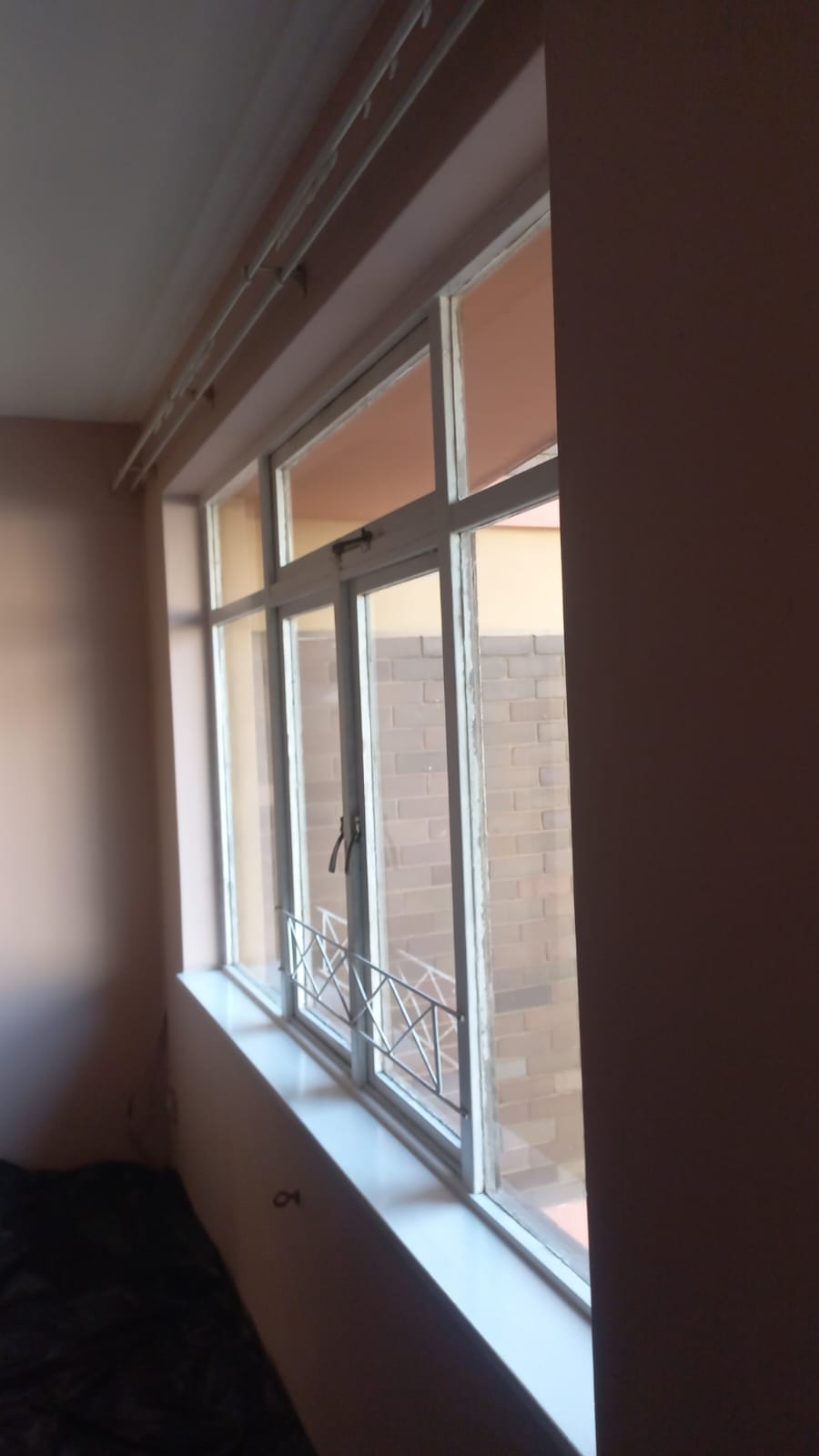 Aluminium windows fitted from inside a building